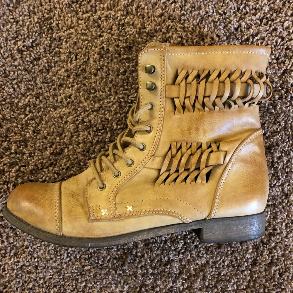 Tan ankle boots